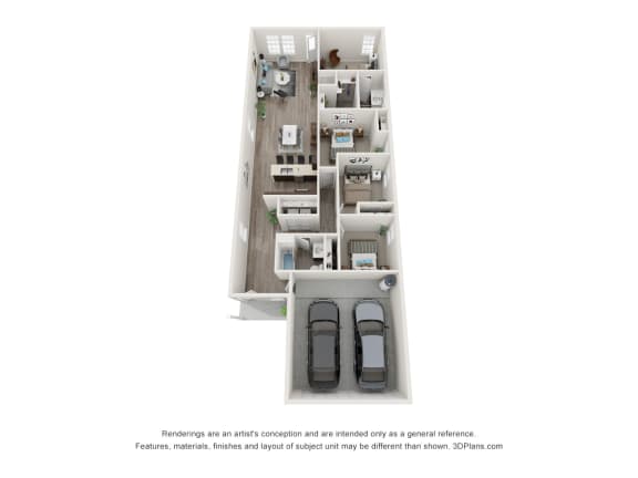 Floor Plan  Linea Stillwater  Williamson 3D Floor Plan
