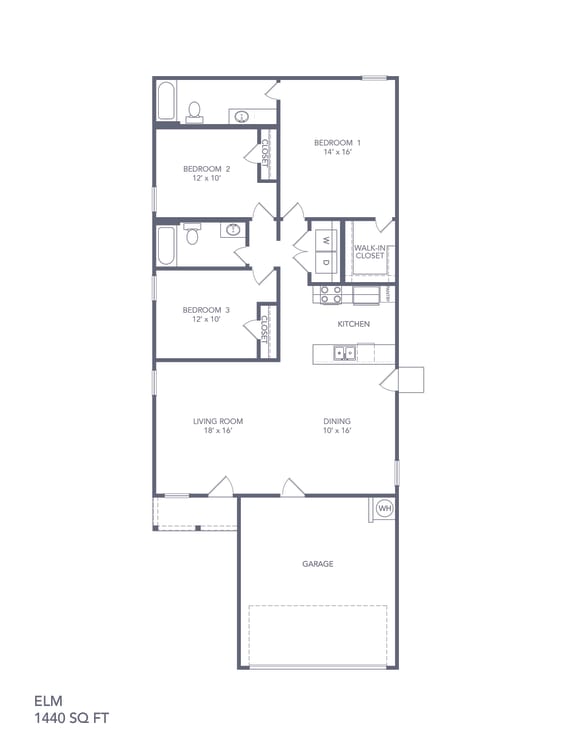 Linea Stillwater  Elm 2D Floor Plan