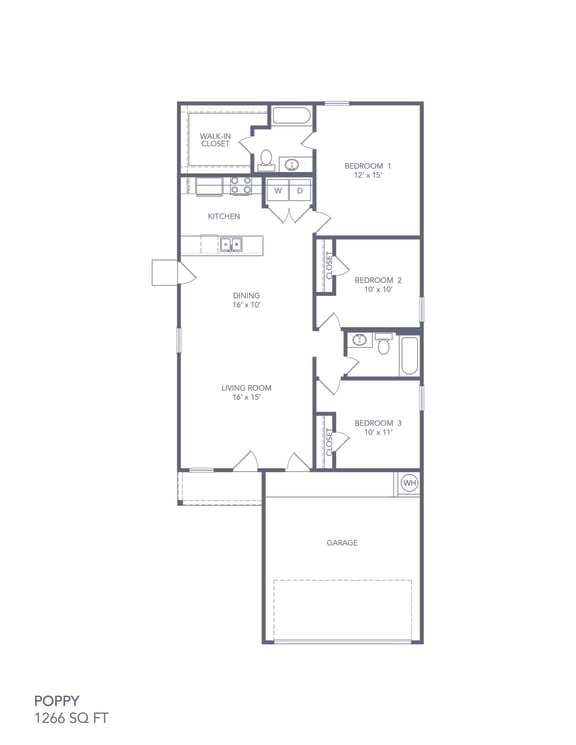 Linea Stillwater  Poppy 2D Floor Plan