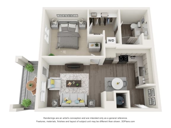 LVB Apartment 3D Floor Plan A1