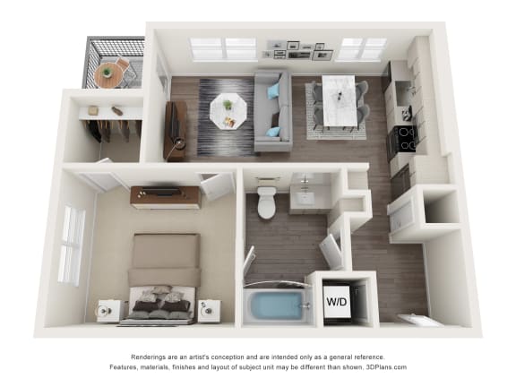 LVB Apartments 3D floor plan - A3