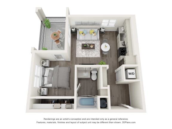 LVB Apartment 3D Floor Plan S1