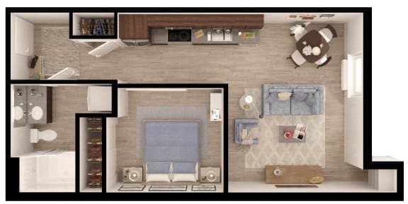Floor Plan  a floor plan of a house with a bedroom and a living room