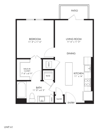 a floor plan of a room with a bedroom and a living room