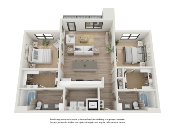 a floor plan of a 1 bedroom with a bathroom and a living room