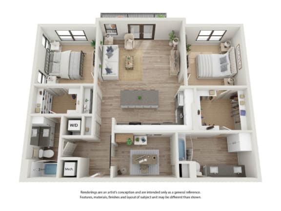 a floor plan of a 1 bedroom apartment with a bathroom and a living room
