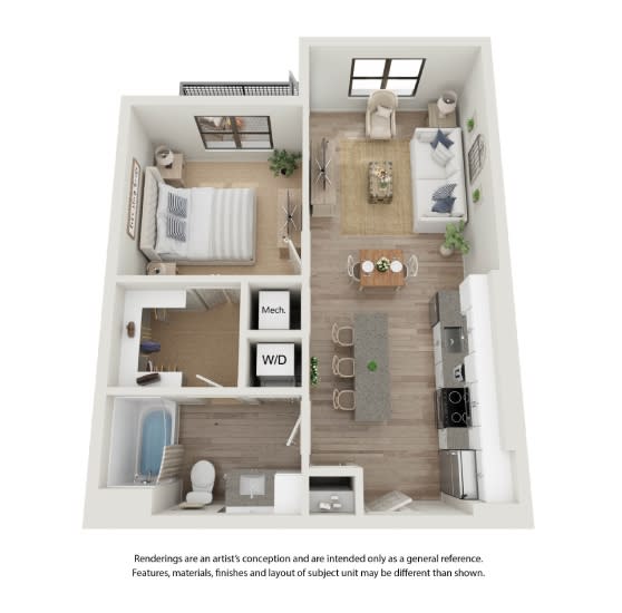 a 1 bedroom floor plan  villa vineyards