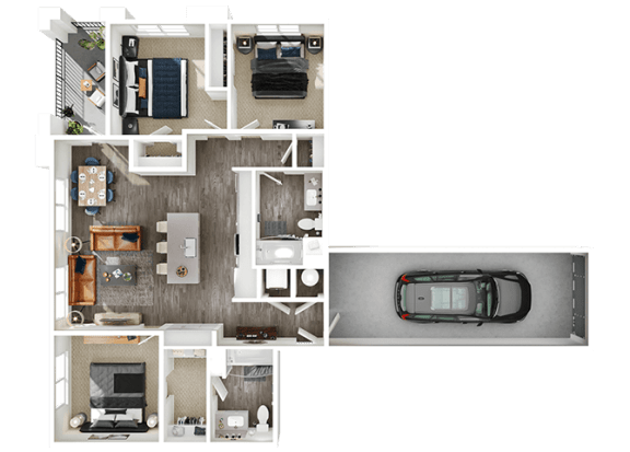 Floor Plan  Halogen Apartments C1G 3D Floor Plan