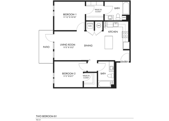 Halogen Apartments 2D Floors Plan - B1