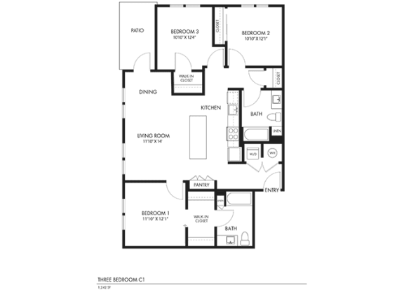 Halogen Apartments 2D Floors Plan - C1