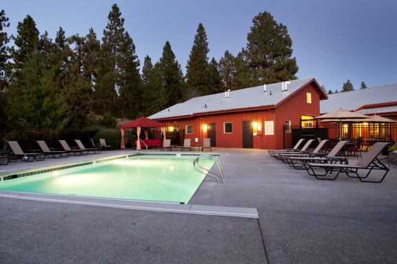 Pine Valley Ranch Apartments Spokane, Washington Pool Area