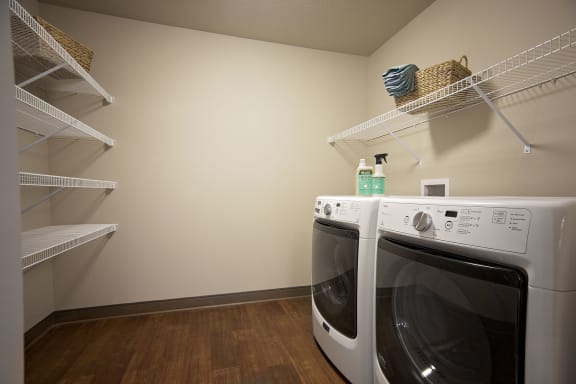 Full-sized front loading washers and dryers