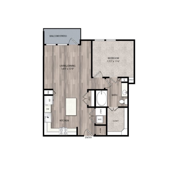 Floor Plan  The Edison at Frisco Apartments A3.1 Floor Plan
