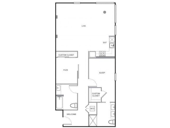 4730 California Apartments California Floor Plan