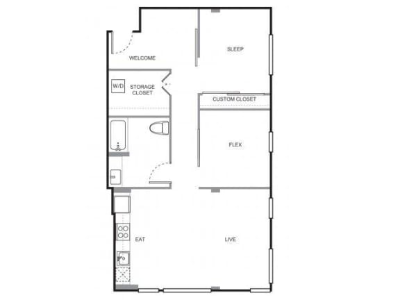 4730 California Apartments Fauntleroy Floor Plan