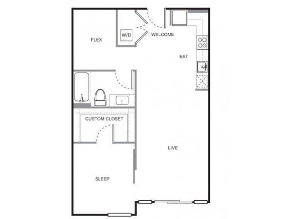 4730 California Apartments Glenn Floor Plan
