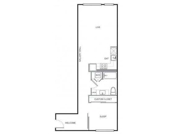 4730 California Apartments Hudson Floor Plan