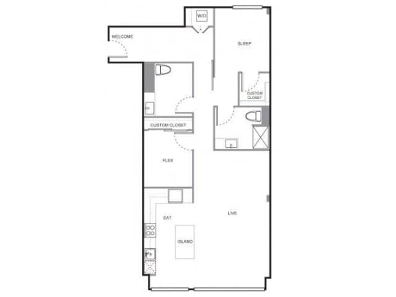 4730 California Apartments Juneau Floor Plan