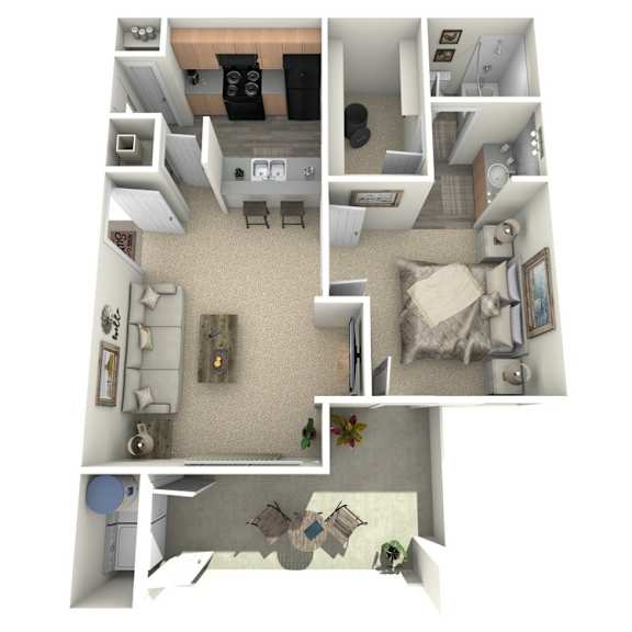 A2 Floor Plan A2 Floor Plan at Alamo Park, Texas, 78218