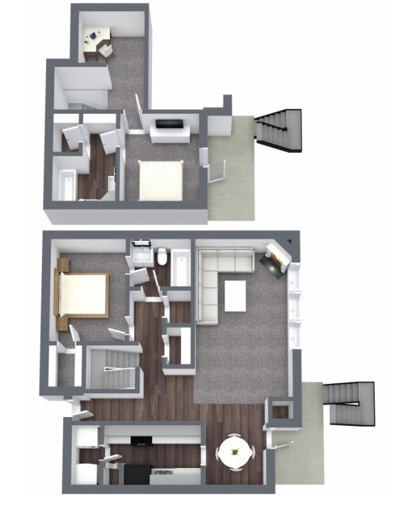 B2 | 2 Bed / 2 Bath | 1,459 Sq Ft at The Broadwater at Salado Creek, San Antonio