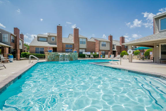 Swimming area at Amberly Village Townhomes, Garland