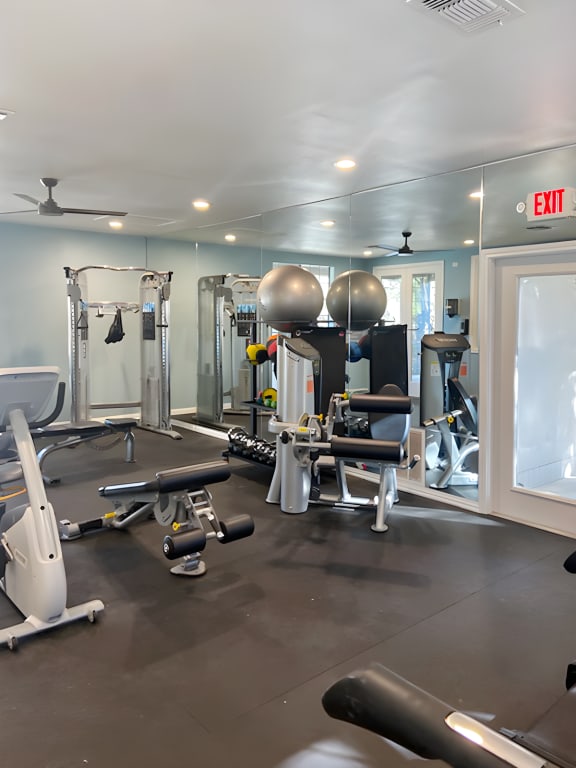 Fitness Center With Modern Equipment at Carmel at Deerfield, San Antonio, 78248