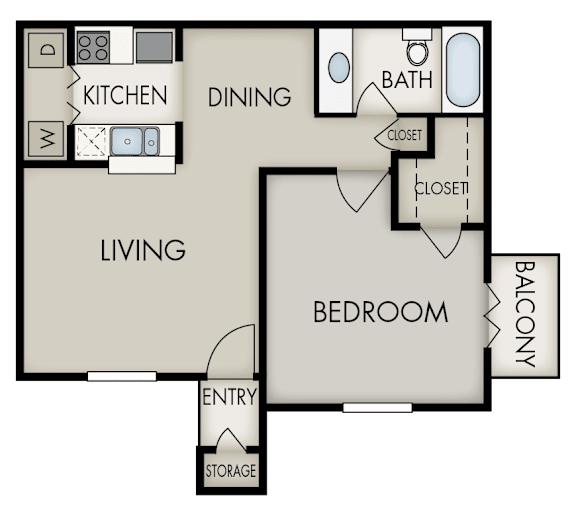 1 A Floorplan at Knoll Crest, Texas