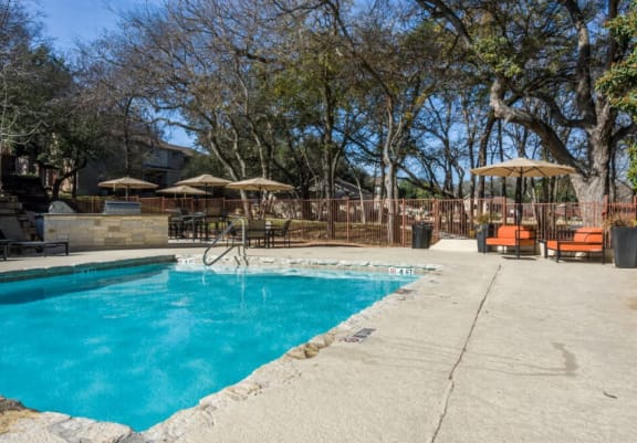 Community Pool with sundeck at Maxwell Townhomes, San Antonio, TX, 78230