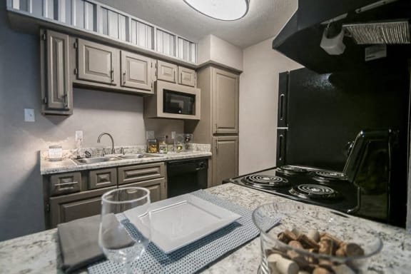 Kitchen cabinets at Rock 35, Round Rock