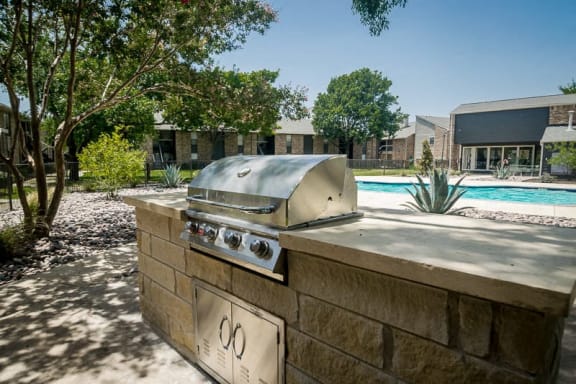 BBQ by the pool at Rock 35, Round Rock, 78681