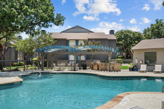 take a dip in our resort style pool  at Vesper, Texas