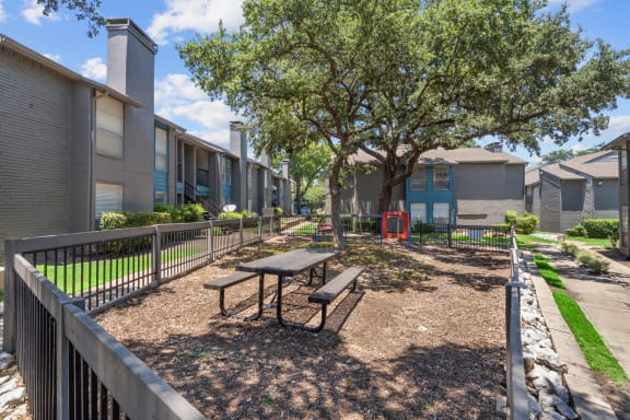 our apartments offer a dog park with a playground  at Vesper, Dallas, 75254