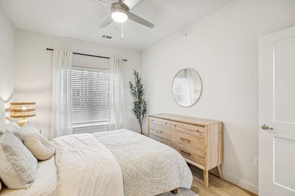 Refined Bedroom at Matador Apartments, Austin