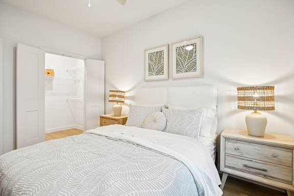 Bedroom with bed at Matador Apartments, Texas, 78745