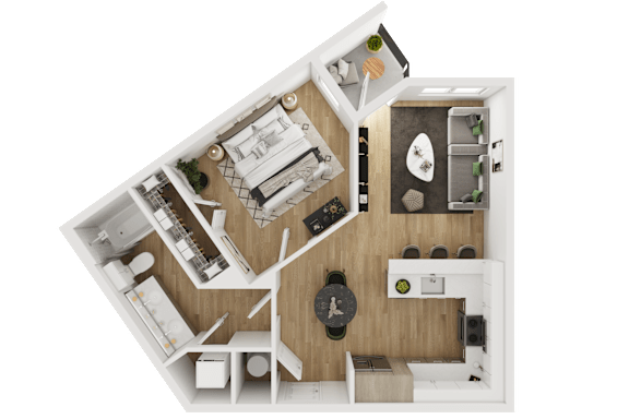 1 bed 1 bath S at Park South Apartments, Austin, 78748
