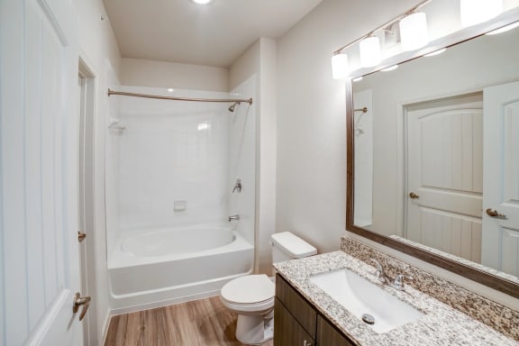 our apartments offer a bathroom with a bathtub at Avery Ranch, Austin Texas