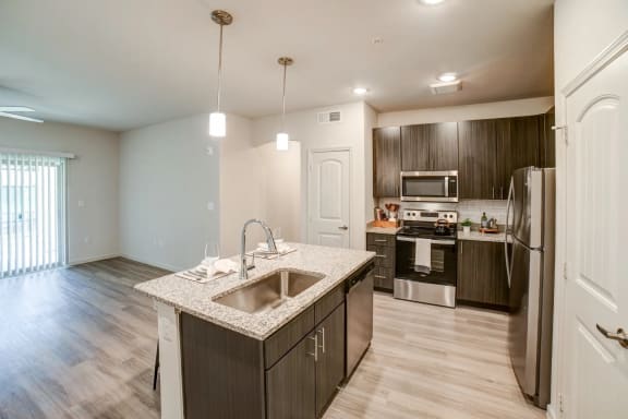 our apartments offer a kitchen at Avery Ranch, Austin