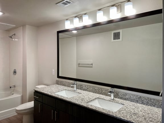 Double-Sink Vanities at Bridge at Delco Flats, Austin, TX