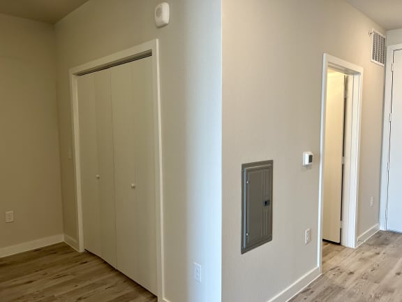a door in a room