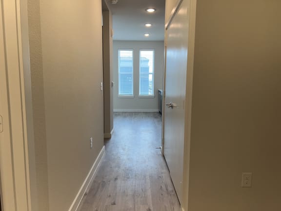 a look down the hallway from the front door