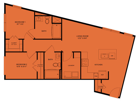 2 bed 2 bath at ThreeTwenty at the Vybe Apartments, Kyle, Texas