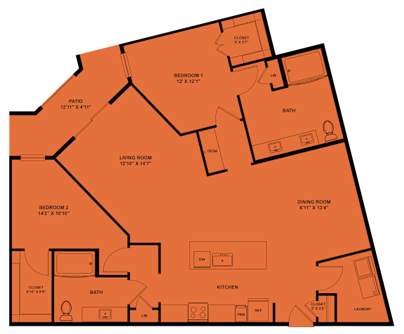 2 bed 2 bath K at ThreeTwenty at the Vybe Apartments, Kyle, TX, 78640
