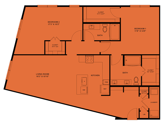 2 bed 2 bath A at ThreeTwenty at the Vybe Apartments, Kyle