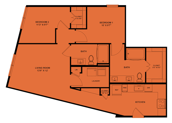 2 bed 2 bath B at ThreeTwenty at the Vybe Apartments, Kyle