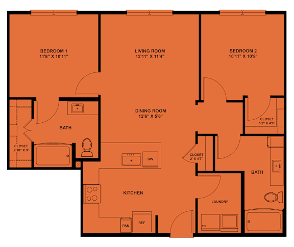 2 bed 2 bath D at ThreeTwenty at the Vybe Apartments, Kyle, TX, 78640