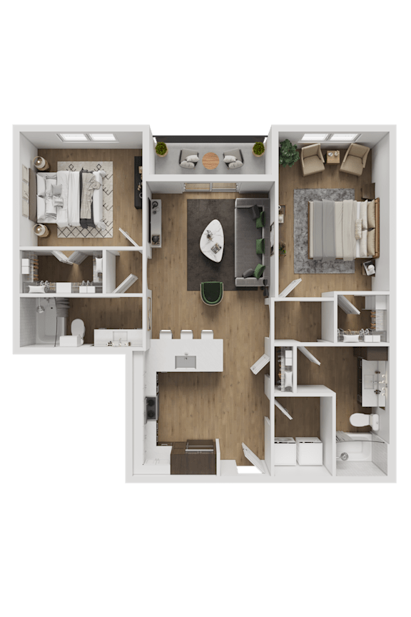 2 bed 2 bath V at ThreeTwenty at the Vybe Apartments, Texas