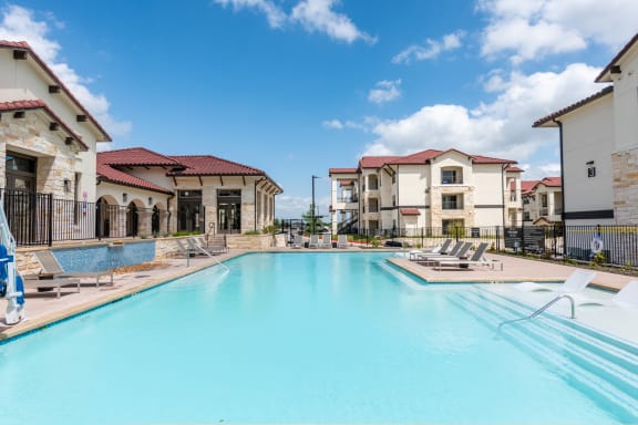 pool at the reserve at riverdale apartments in riverdale, nj