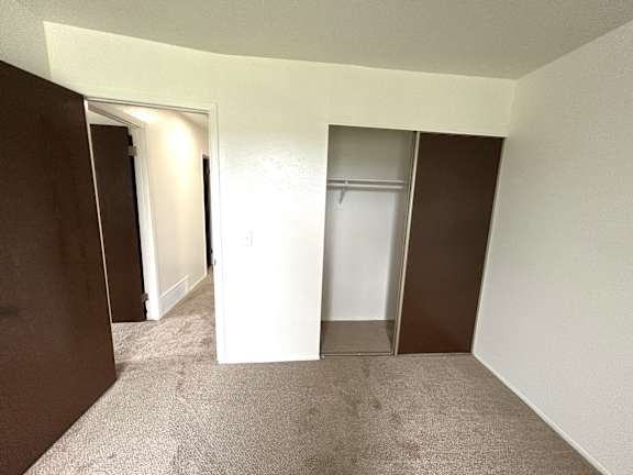 The bedroom closet in apartment 324.