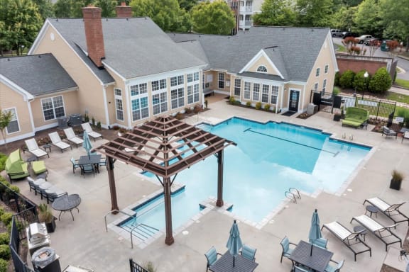 Pool with Aquatic Gazebo and Wi-Fi  at Enclave Apartments, Virginia