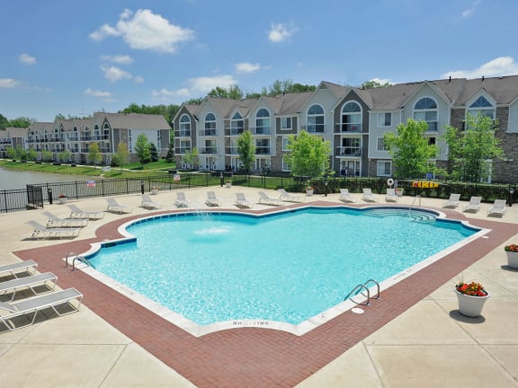 Swimming Pool and Sundeck at Westlake Apartments, Belleville, 48111